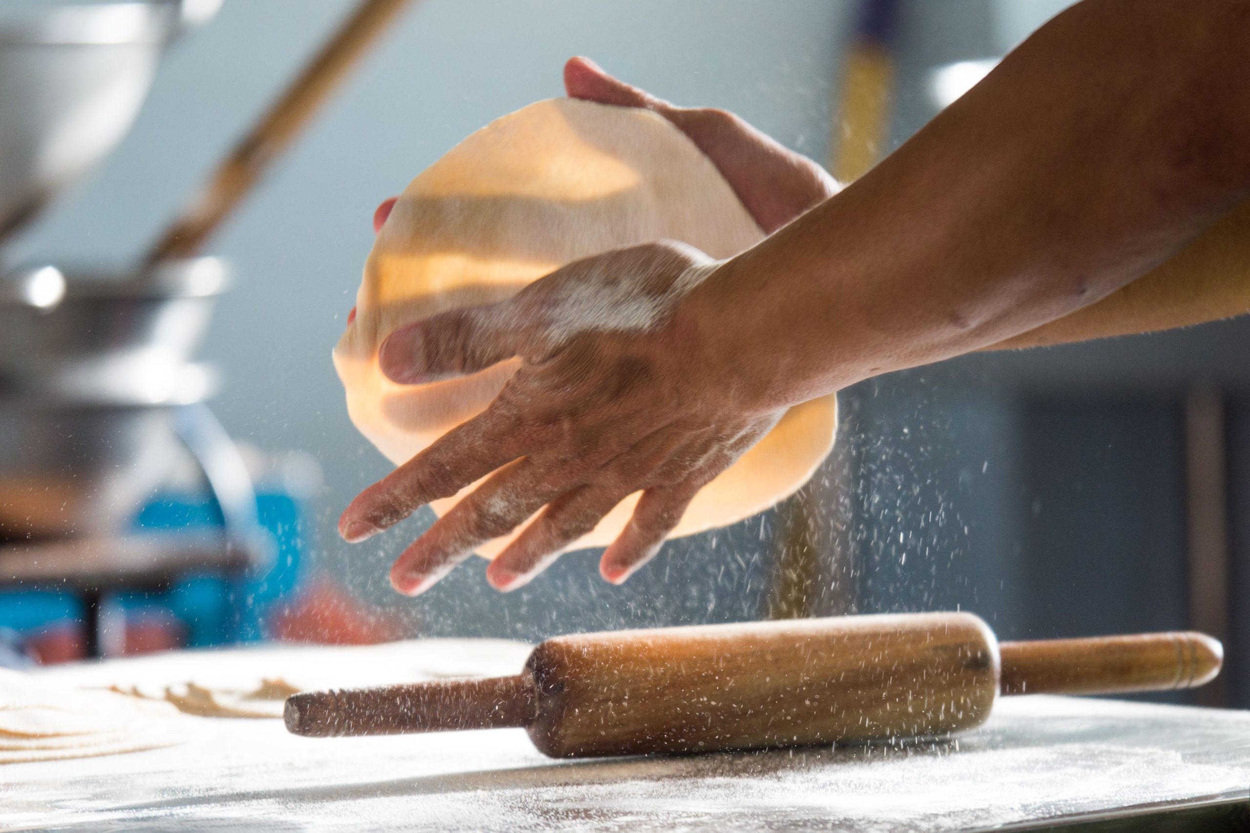 Pizzabodems van biologisch meel, extra vergine olijfolie en mineraalwater - Laboratorio Panini