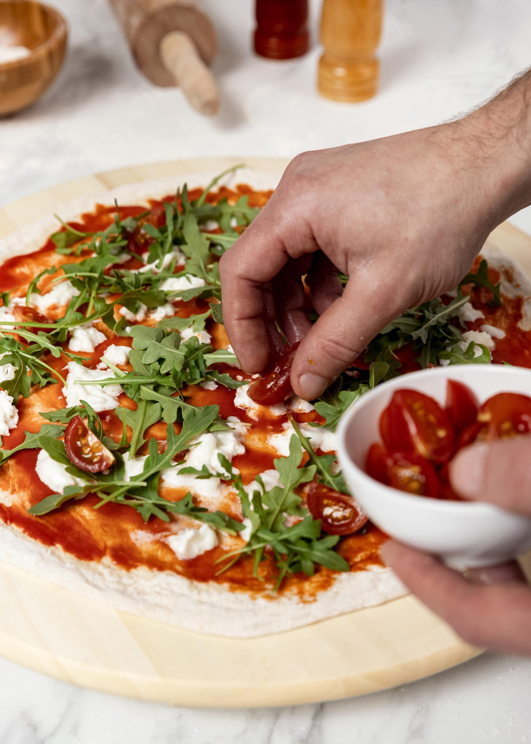 Half afgebakken pizzabodems en pizzadeeg - Laboratorio Panini